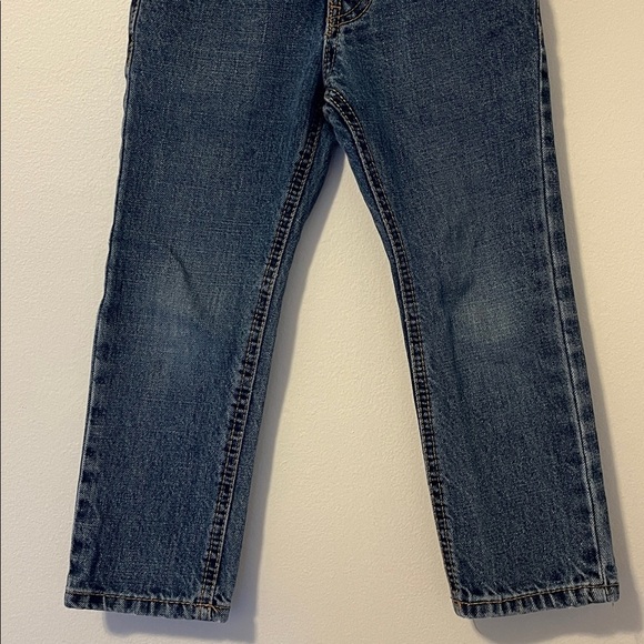 TOUGHSKINS 4T Relaxed Fit Straight Jeans Medium Wash Denim Adjustable Waist - Picture 3 of 8